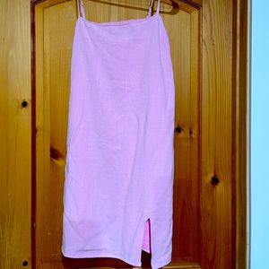 Pacific Sun - Lottie Moss pink linen dress